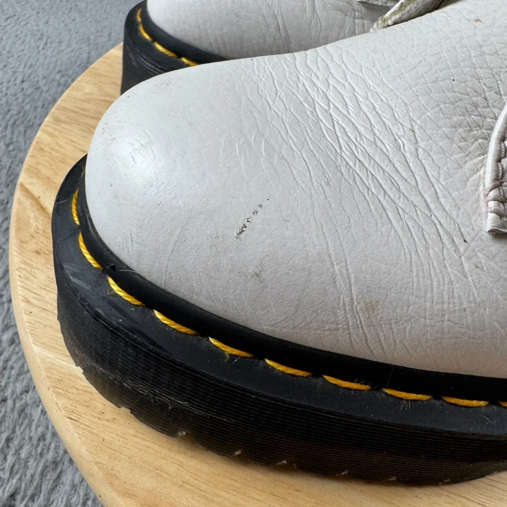 Dr. Martens White Platform Shoes - Picture 9 of 9